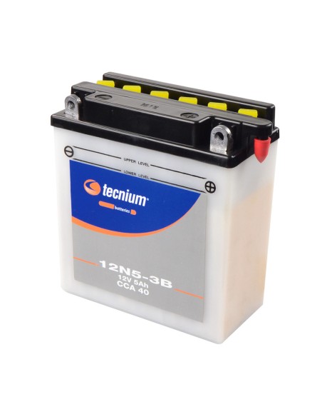 TECNIUM Battery Conventional with Acid Pack - 12N5.5-3B