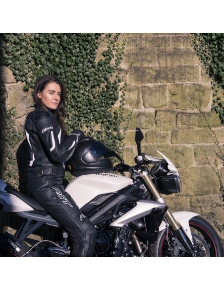 RST Blade II Pantaloni Femei Piele - Negru Mărimea S