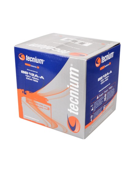TECNIUM Battery Conventional with Acid Pack - BB12A-A