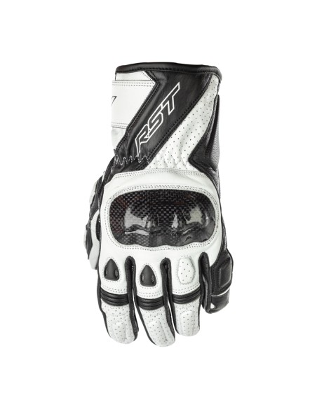 RST Ladies Stunt 3 CE Women Gloves Leather/Textile - White