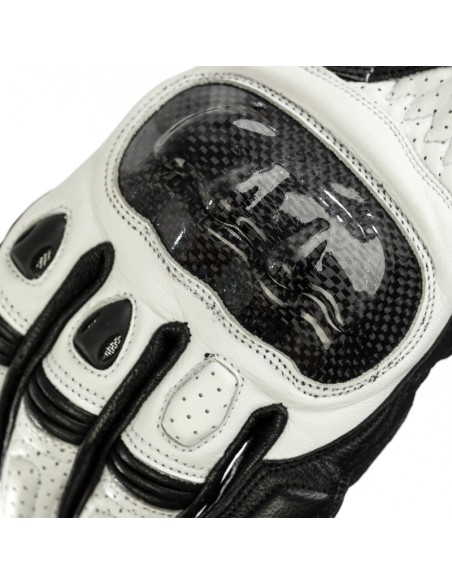 RST Ladies Stunt 3 CE Women Gloves Leather/Textile - White