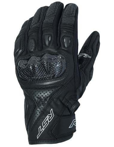 RST Stunt 3 CE Gloves Leather/Textile - Black