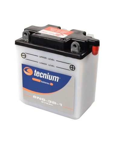 TECNIUM Battery Conventional with Acid Pack - 6N6-3B-1