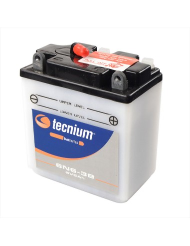 TECNIUM Battery Conventional with Acid Pack - 6N6-3B