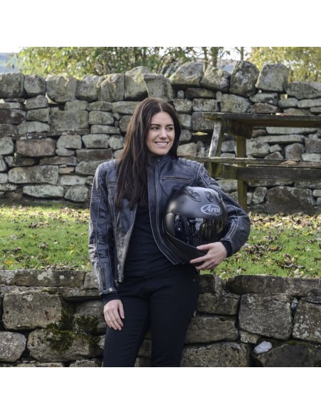 RST Roadster II CE Women Jacket Leather - Black Size XS