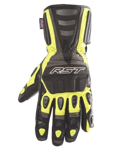 RST Storm Waterproof CE Mănuși Piele/Textil - Flo Yellow Mărimea S/08 Neon Yellow