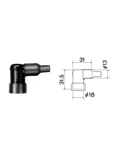 NGK Spark Plug Cap - LB01EHF