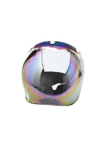 V PARTS Bubble chrome rainbow universal helmet shield with flip-up