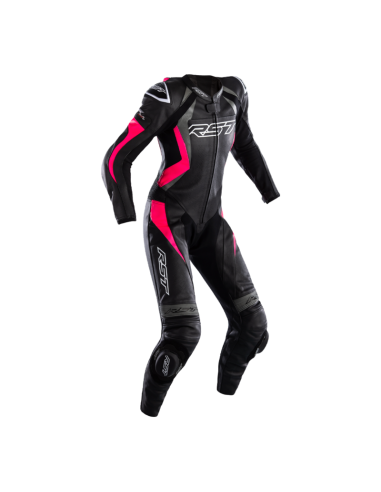 RST Tractech Evo 4 Suit Women Leather - Black/Pink Size L