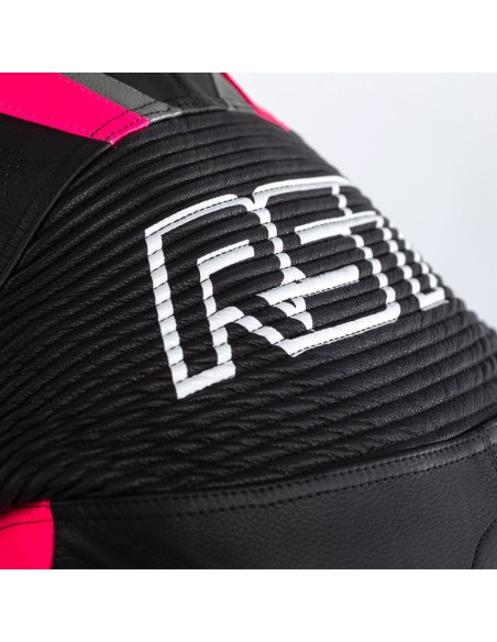 Costum RST Tractech Evo 4 Femei Piele - Negru/Roz Mărimea XL