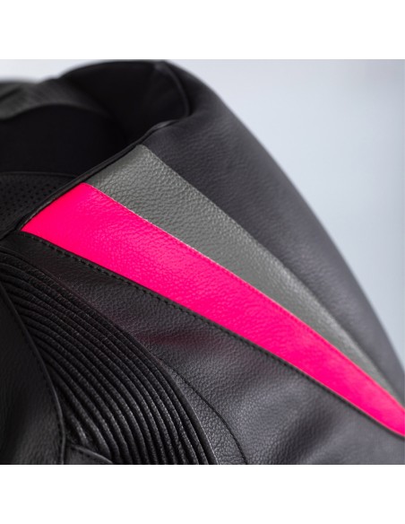 Costum RST Tractech Evo 4 Femei Piele - Negru/Roz Mărimea XL