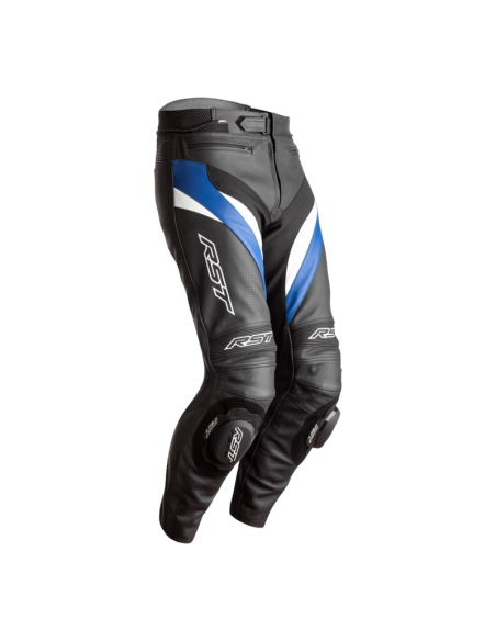 Pantaloni RST Tractech Evo 4 CE din piele - Negru/Albastru/Alb Mărimea 3XL