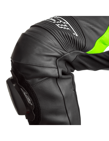 RST Tractech Evo 4 CE Leather Pants - Black/Green/White Size XXL