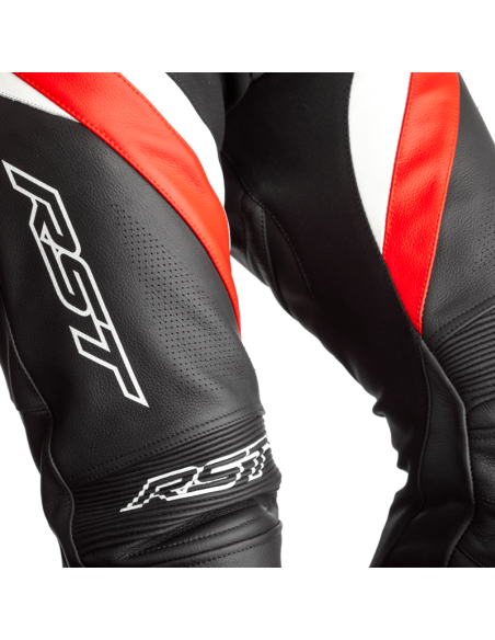 RST Tractech Evo 5 CE Leather Pants - Black/Red/White Size M