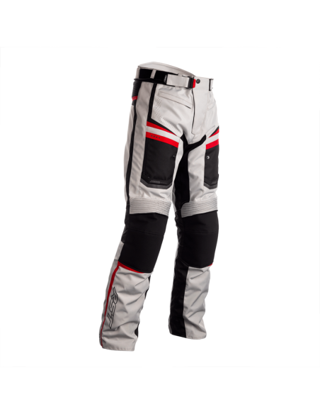 Pantaloni textile RST Maverick CE - Argintiu/Negru/Roșu Mărimea XL