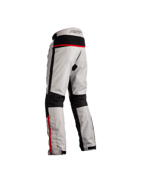 Pantaloni textile RST Maverick CE - Argintiu/Negru/Roșu Mărimea XL