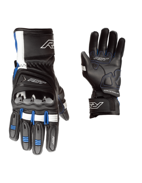 RST Pilot CE Gloves - Black/Blue/White Size 08