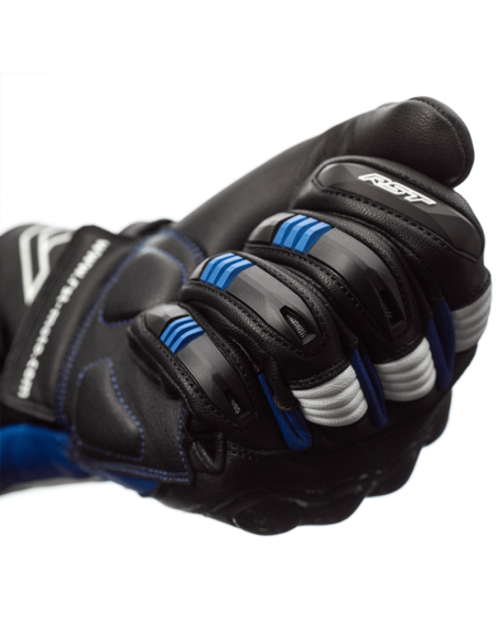 RST Pilot CE Gloves - Black/Blue/White Size 08
