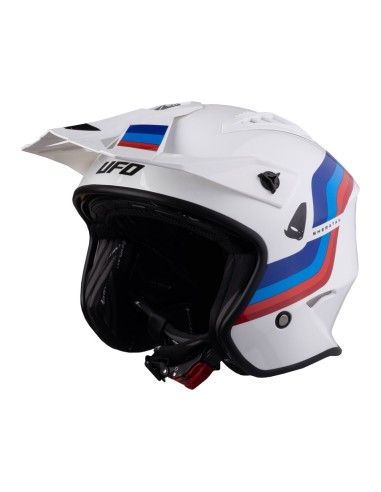 UFO Helmet Sheratan - White/Blue/Red