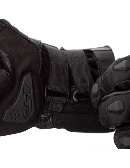 RST X-Raid Waterproof CE Gloves - Black Size 8