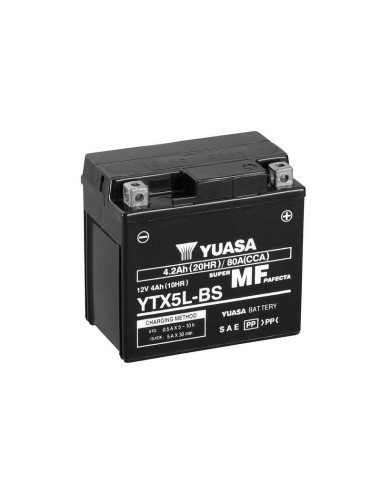 YUASA Battery Maintenance Free with Acid Pack - YTX5L-BS