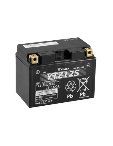 YUASA W/C Battery Maintenance Free Factory Activated - YTZ12S