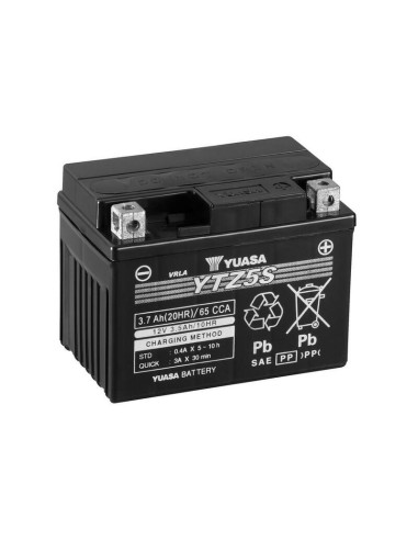 YUASA W/C Battery Maintenance Free Factory Activated - YTZ5S