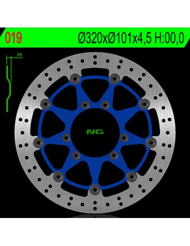 NG BRAKE DISC Disc de frana plutitor - 019