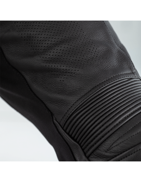 Pantaloni din piele RST Sabre CE - negru/negru Mărimea XL picior scurt
