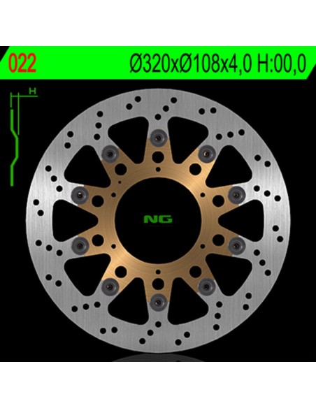 NG BRAKES Floating brake disc - 022