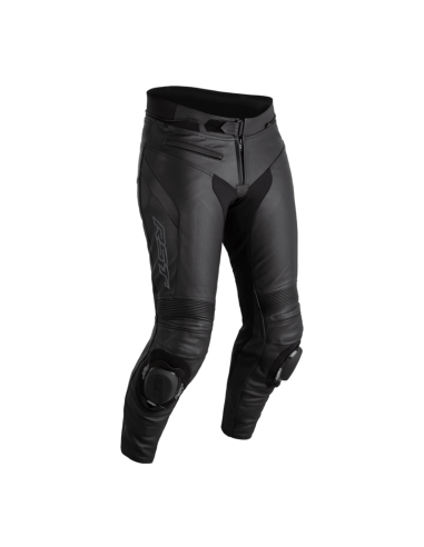 RST Sabre CE Leather Pants - Black/Black Size 4XL Short Leg