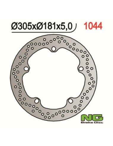 NG BRAKES Round Fixed Brake Disc