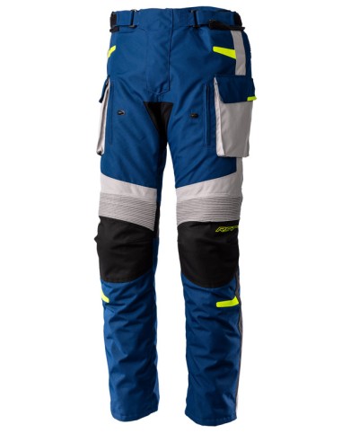 Pantaloni textile RST Endurance CE - bleumarin/argintiu/galben Mărimea M Negru