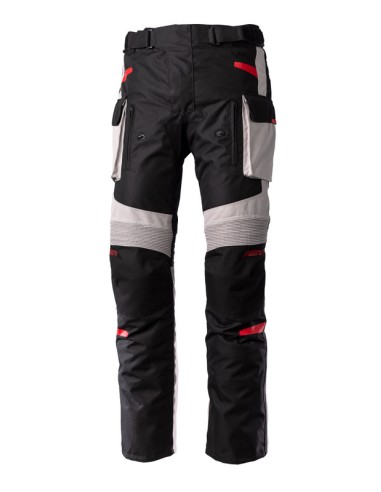 RST Endurance CE Textile Pants - Black/Silver/Red Size L