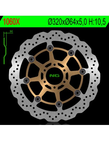 NG BRAKES Wave Floating Brake Disc