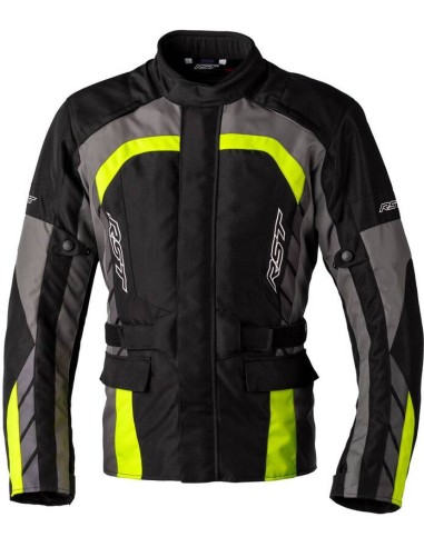 Jachetă textilă RST Alpha 5 CE - Negru/Galben Flo Mărimea XXL Negru și Galben Neon