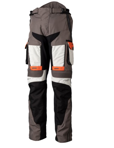 RST Race Dept Adventure X-Treme CE Textile Pants - Grey/Ice/KTM Orange Size 4XL