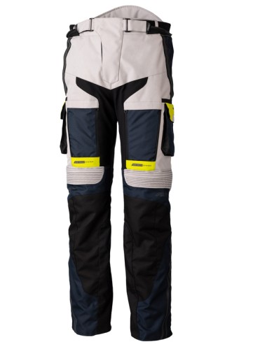 RST Race Dept Adventure X-Treme CE Textile Pants - Silver/Navy/Husky Yellow Size S