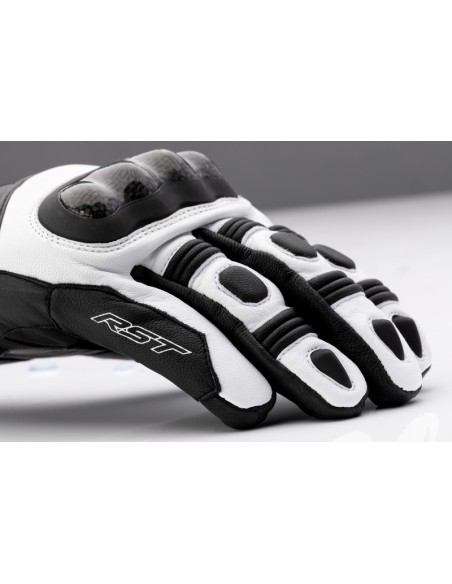 RST Sport Mid Waterproof CE Gloves - White/Black Size 9