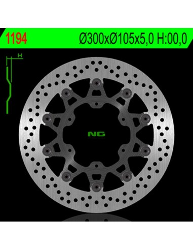 NG BRAKES Round Floating Brake Disc