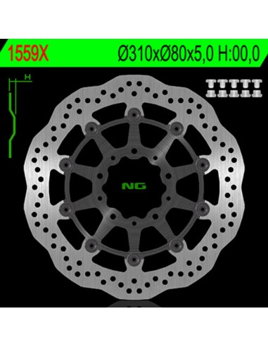 NG BRAKES Wave Floating Brake Disc