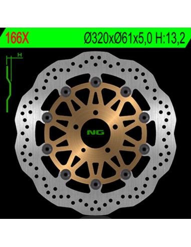 NG BRAKES Petal Floating - 166X