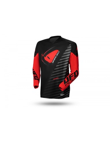 UFO Motocross Kimura Jersey Black/Red Size M