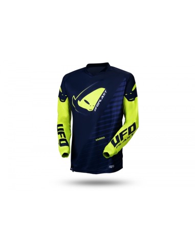 UFO Motocross Kimura Jersey Blue/Neon Yellow Size M