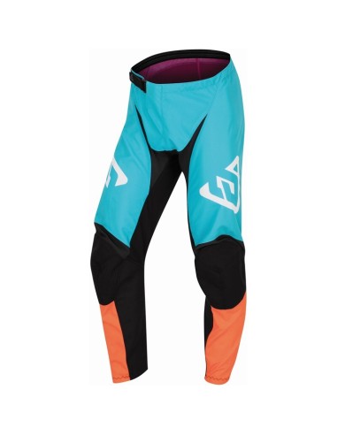 ANSWER A22 Syncron Prism Pants Turquoise/Hyper Orange Size 28