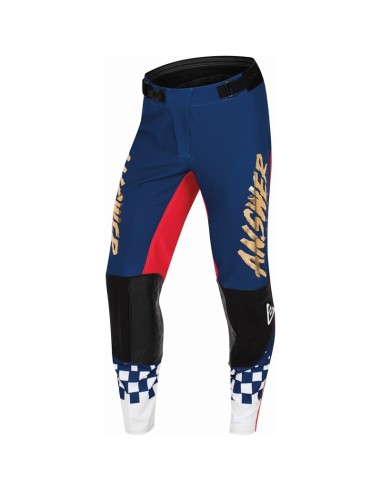 ANSWER A22 Elite Redzone Pants Blue/Red/White Size 28