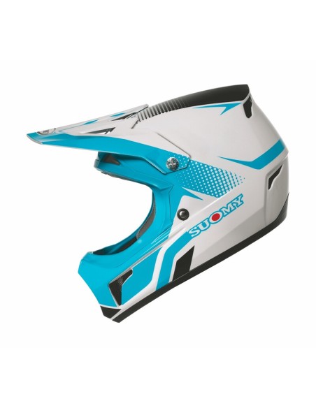SUOMY Helmet Extreme White/Light Blue/Black