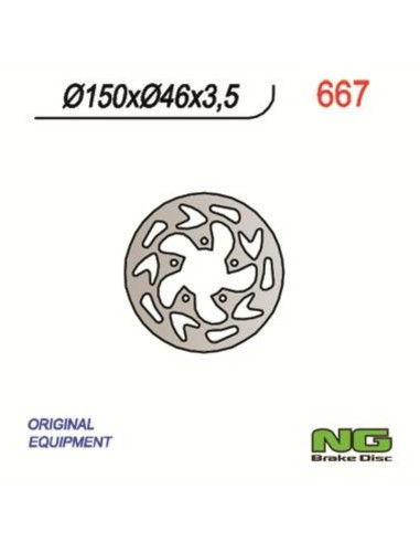 NG BRAKE DISC de frana fix - 667