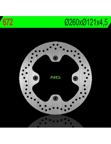 NG BRAKES Fix Brake Disc - 672