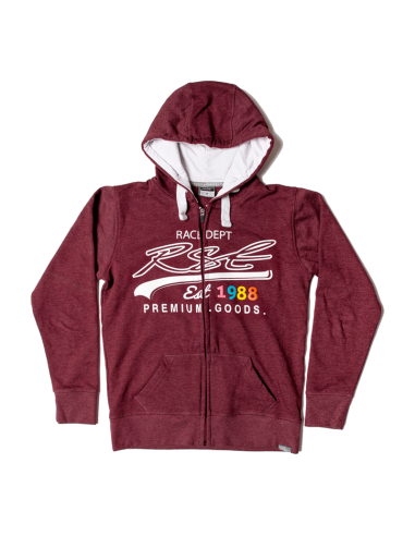 RST Ladies Full Zip Hoodie - Burgundy Size L
